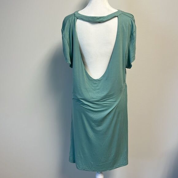 POL Blue Backless Tunic Top Dress Small - Picture 2 of 3